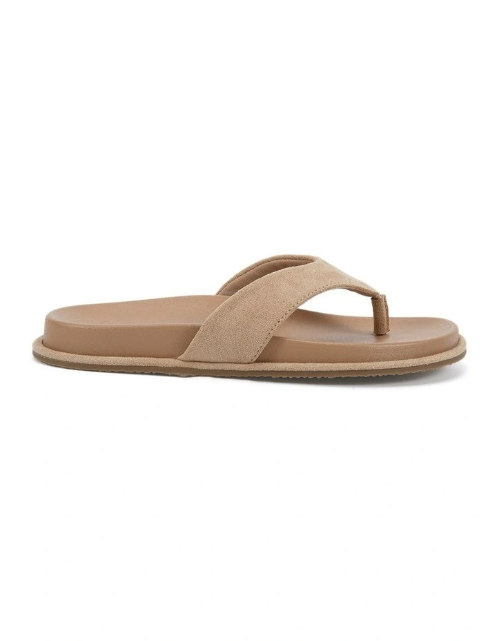 Sherrie Suede Sandal in Biscoff image 1