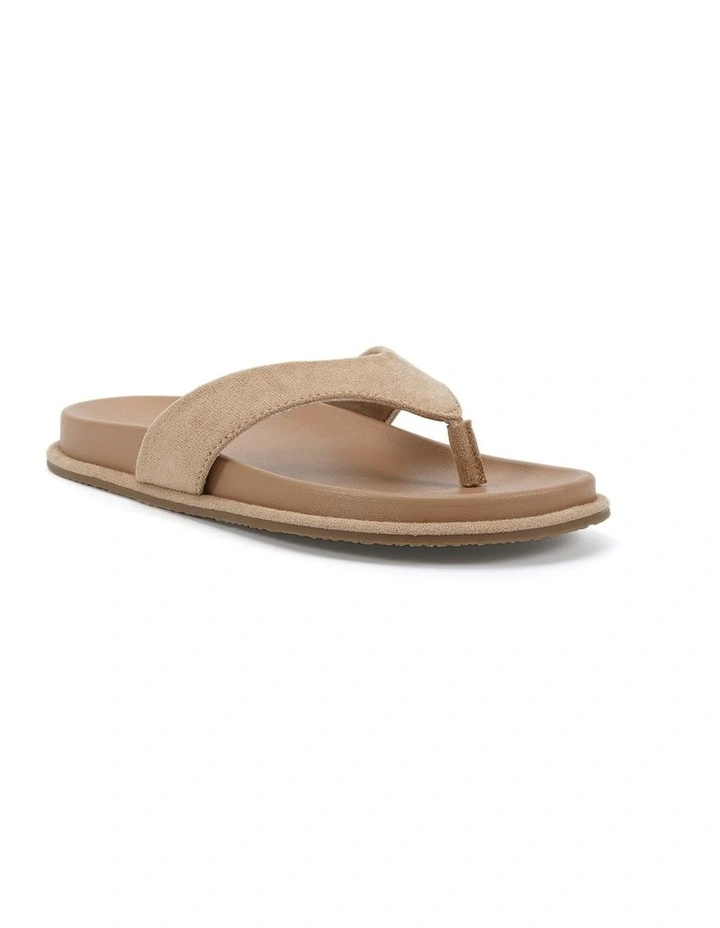 Sherrie Suede Sandal in Biscoff image 2