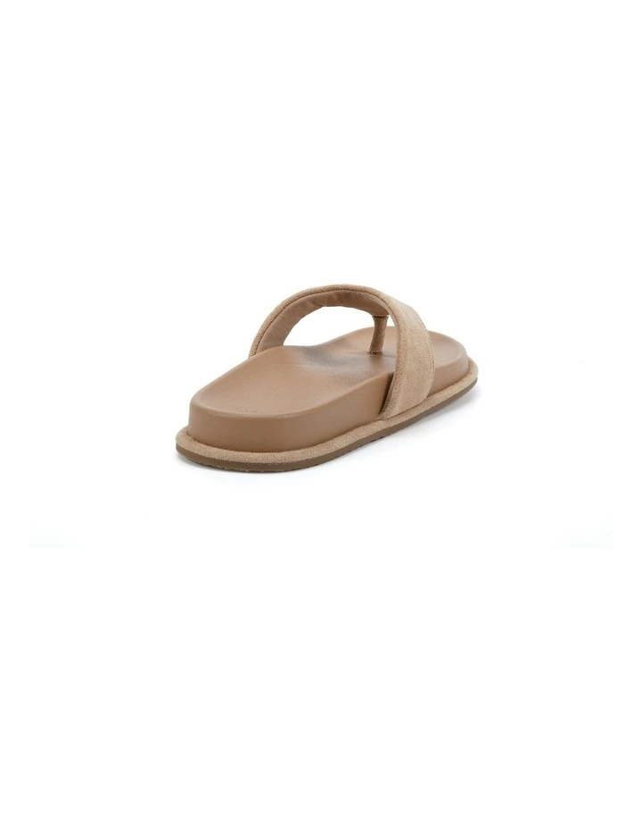 Sherrie Suede Sandal in Biscoff image 3