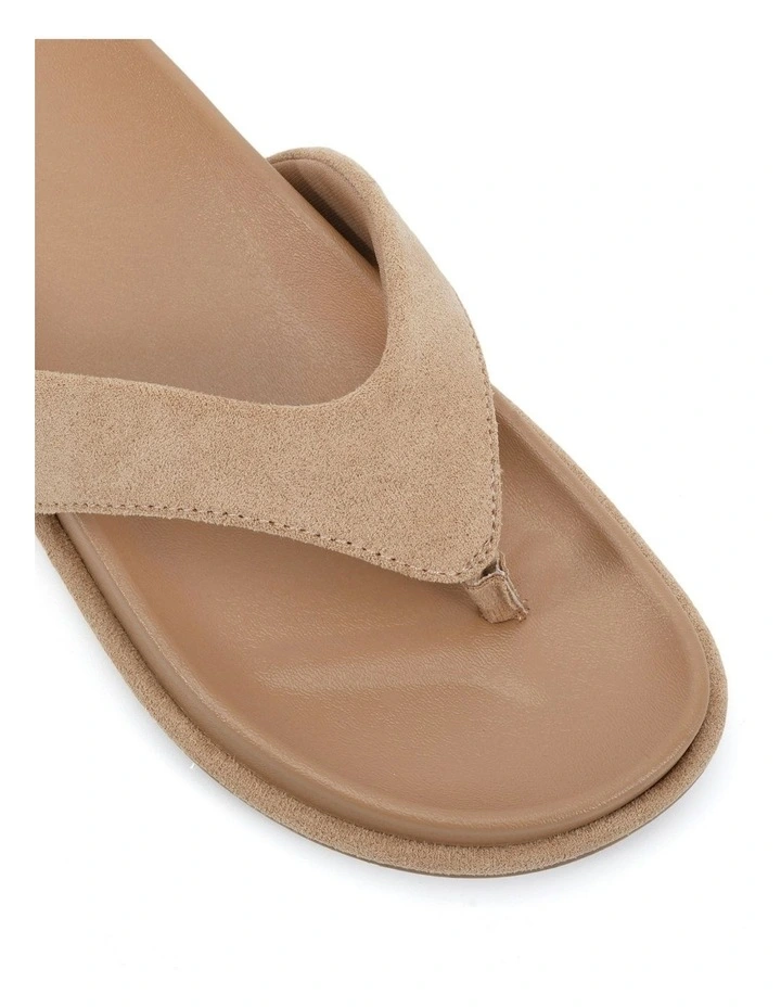Sherrie Suede Sandal in Biscoff image 4
