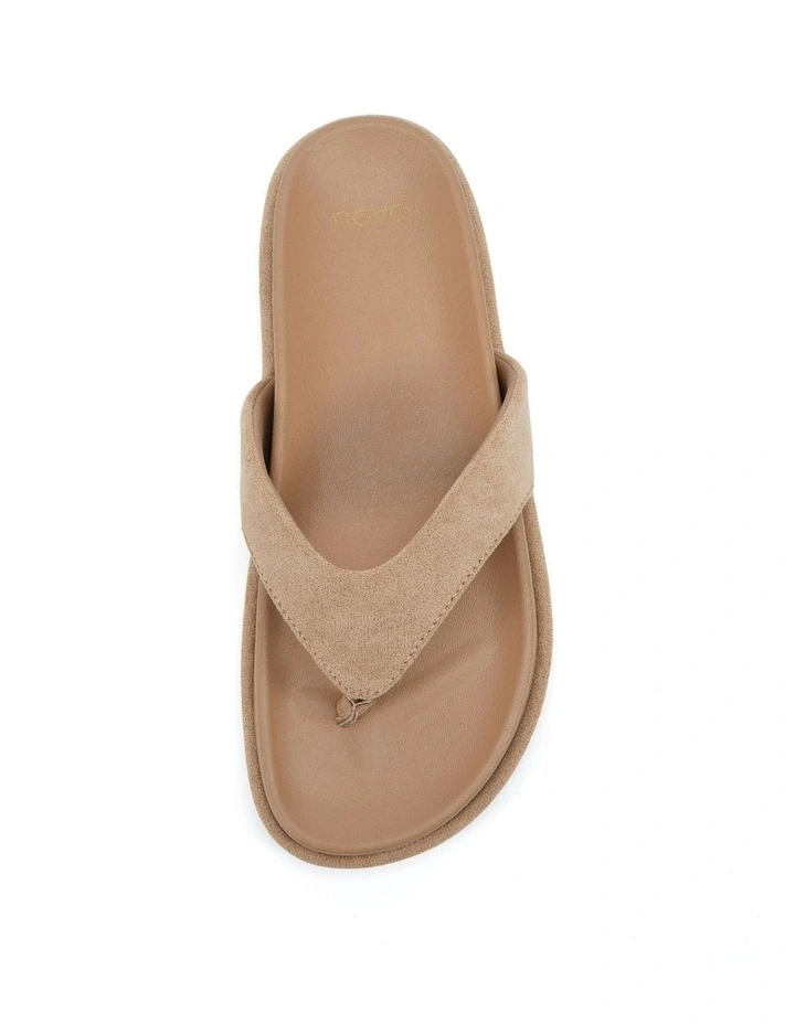 Sherrie Suede Sandal in Biscoff image 5
