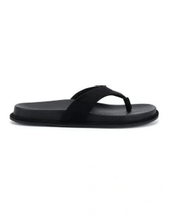 Sherrie Suede Sandal in Black