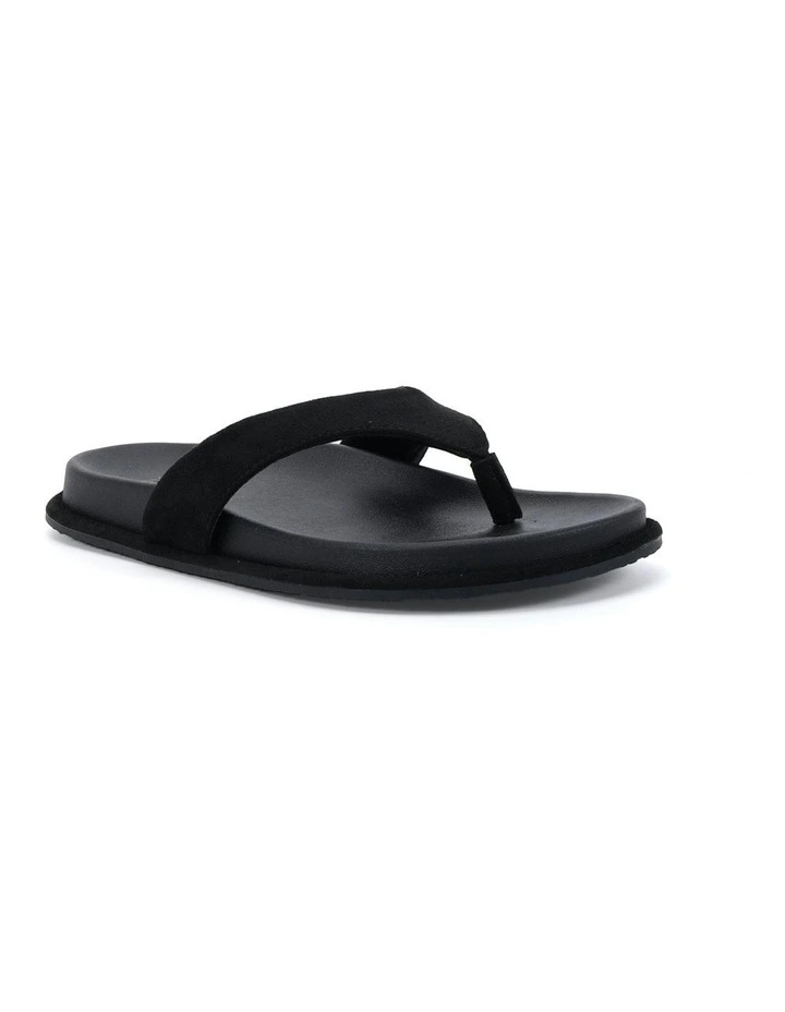 Sherrie Suede Sandal in Black image 2