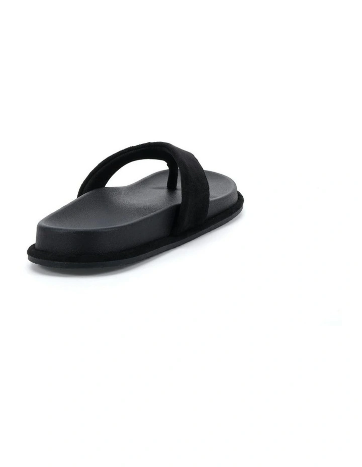 Sherrie Suede Sandal in Black image 3