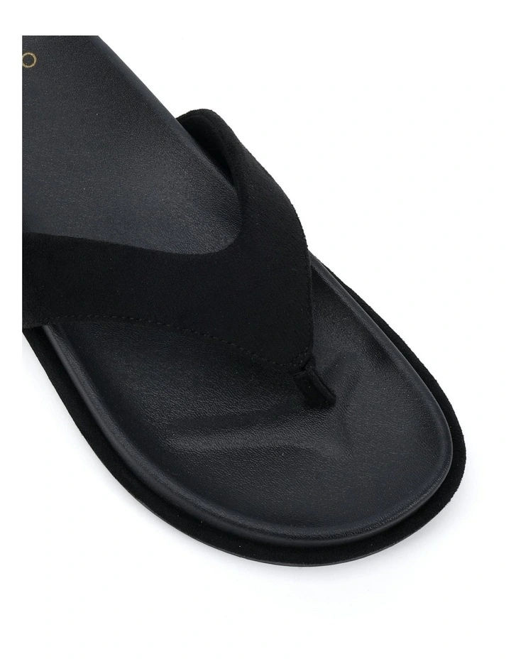 Sherrie Suede Sandal in Black image 4