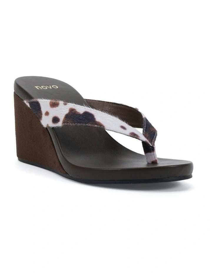 Baci Wedges in Animal Print image 2