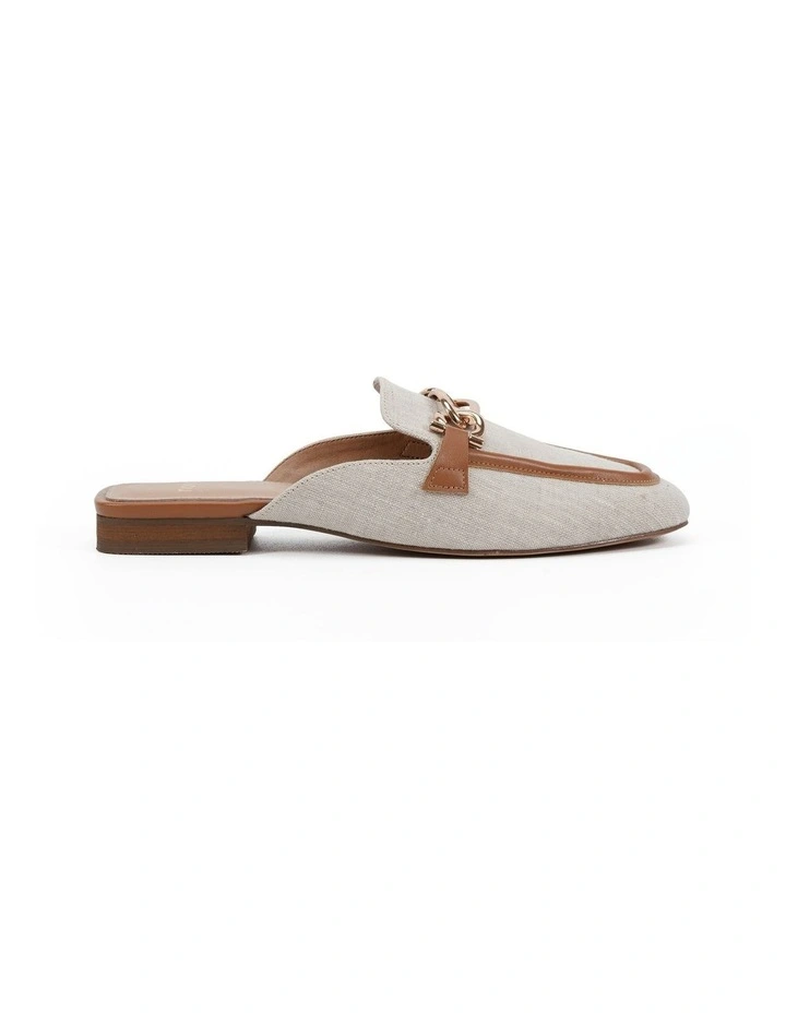 Carletta Mule in Caramel Linen image 1