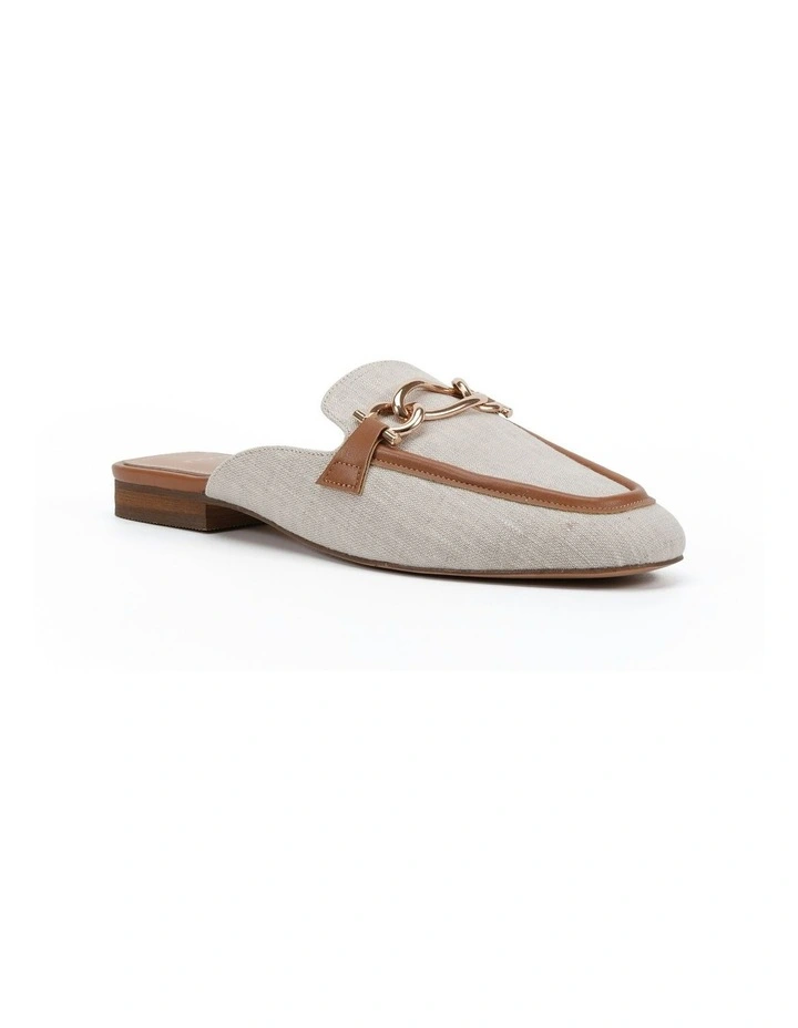 Carletta Mule in Caramel Linen image 2