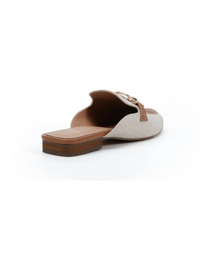 Carletta Mule in Caramel Linen image 3