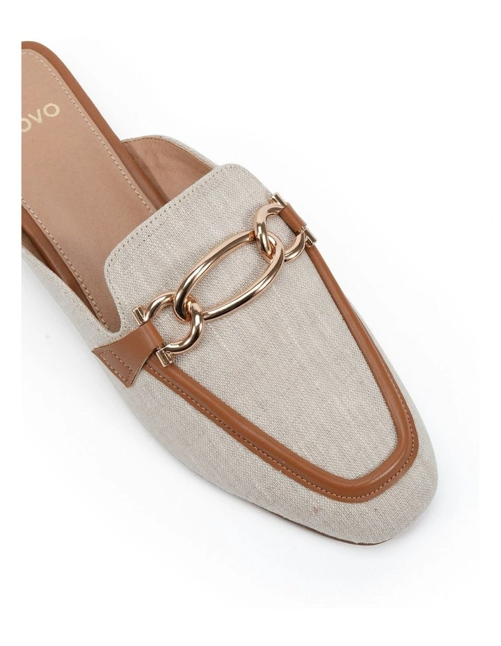 Carletta Mule in Caramel Linen image 4
