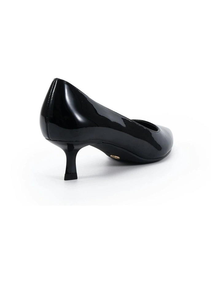 Inessa Court Heels in Black Patent image 3