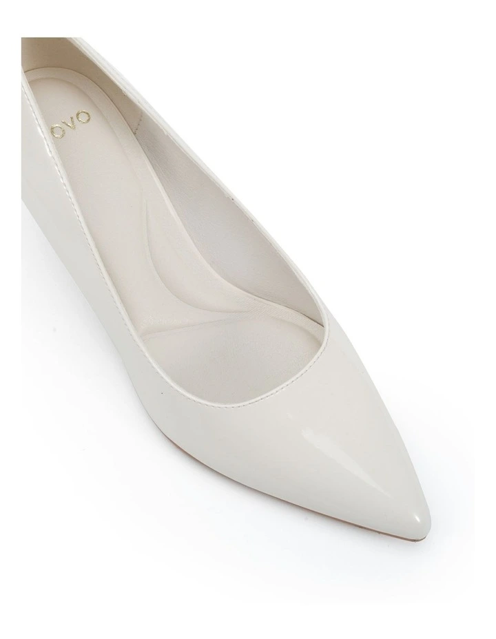 Inessa Court Heels in White Patent image 4
