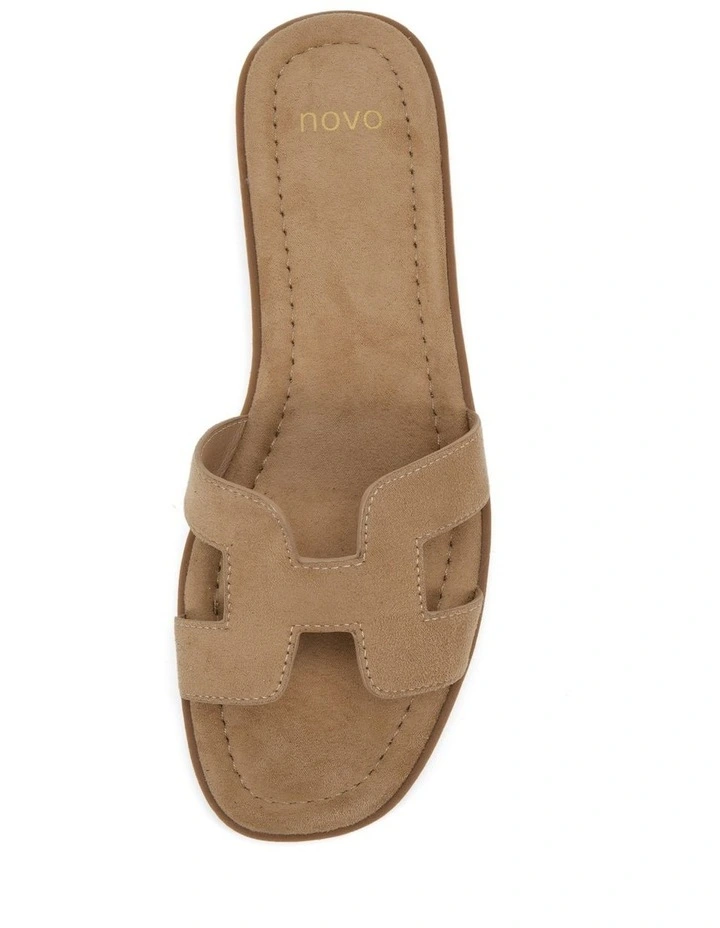 Sachie Slides in Biscoff Suede image 5