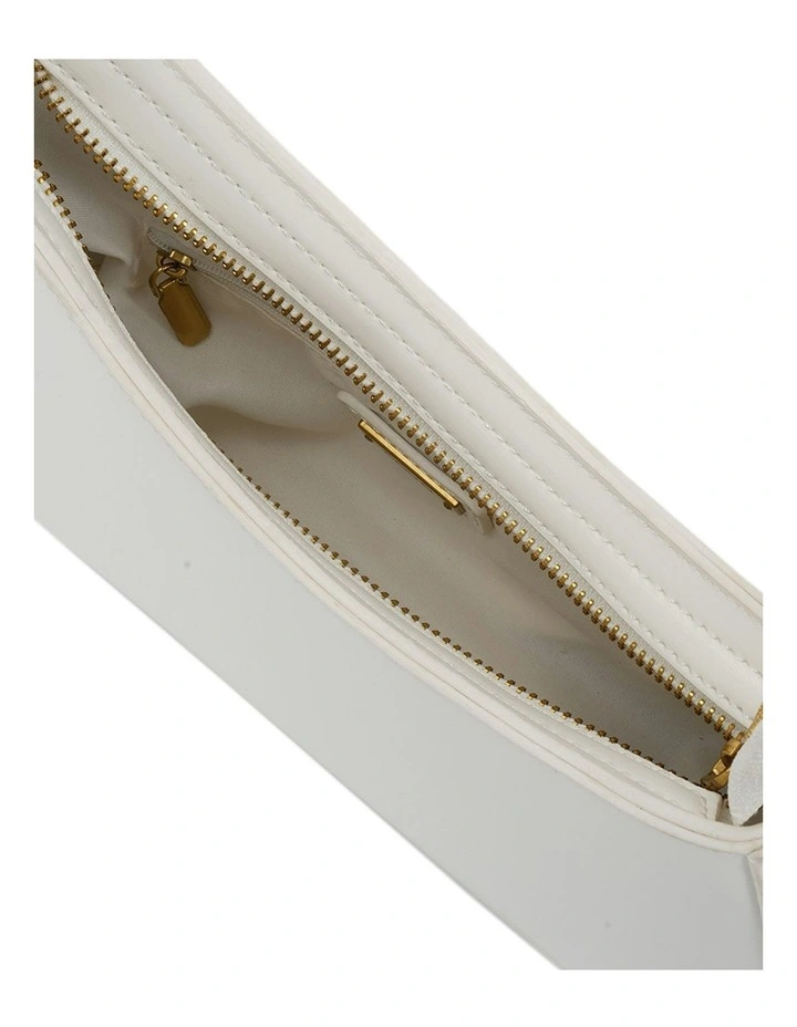 Aveline Shoulder Bag in White image 3