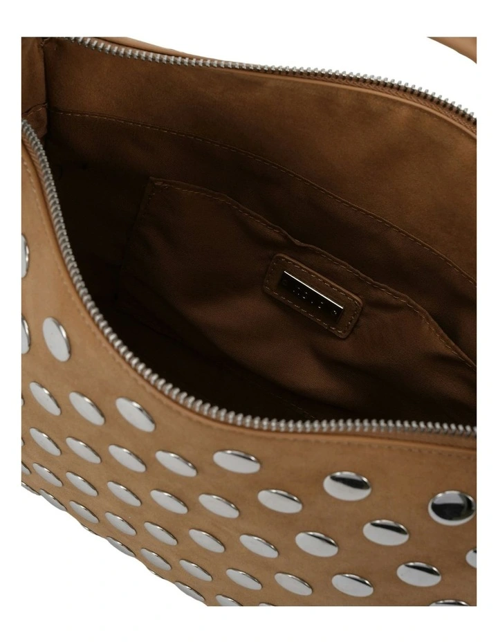 Aziel Suede Shoulder Bag in Biscoff image 2