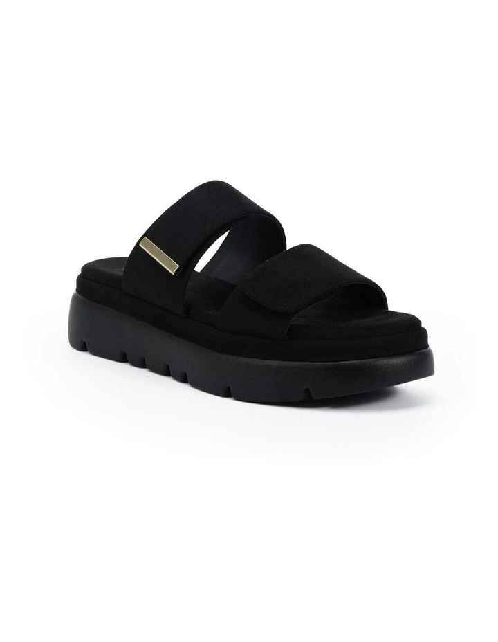 Bonita Wedges Suede in Black image 2