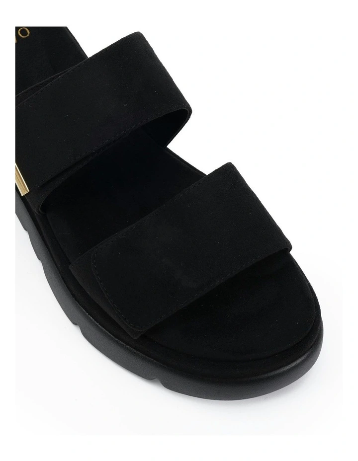 Bonita Wedges Suede in Black image 4