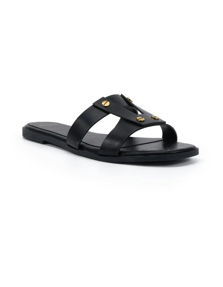 Shay Slides Sandal In Black image 2