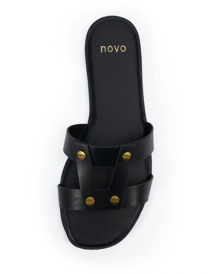 Shay Slides Sandal In Black image 5