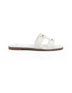 Shay Slides Sandal in White