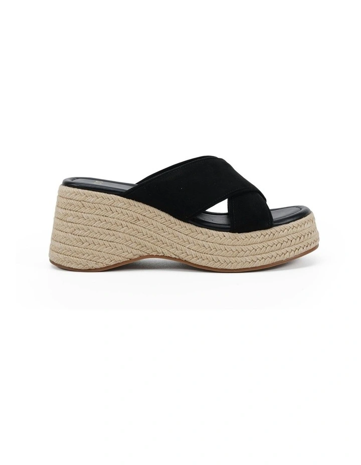 Winola Wedges in Black Suede image 1