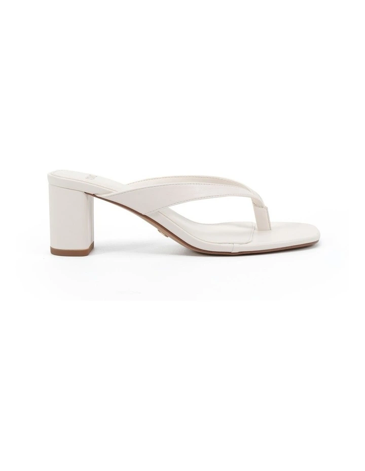 Neave Low Block Heels In White image 1