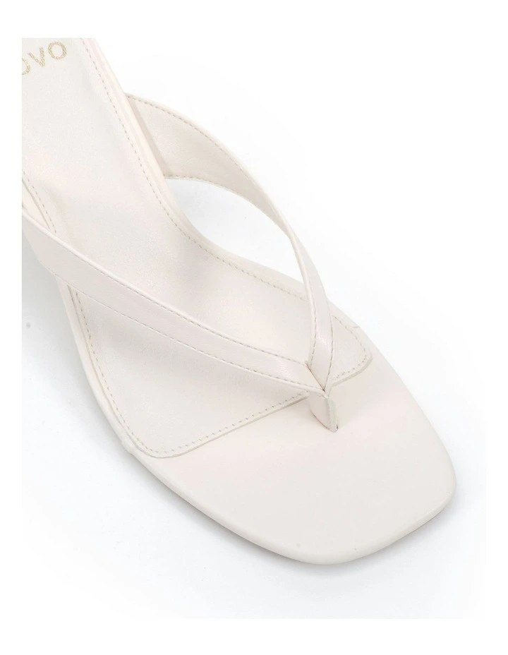 Neave Low Block Heels In White image 4