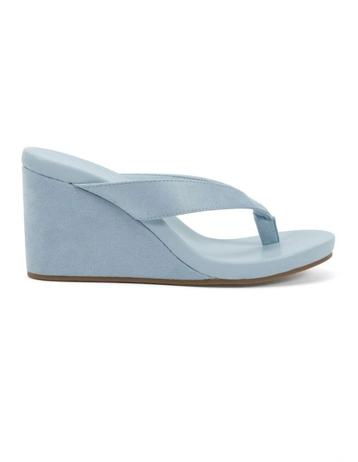 Baci Thong Wedges in Blue image 1