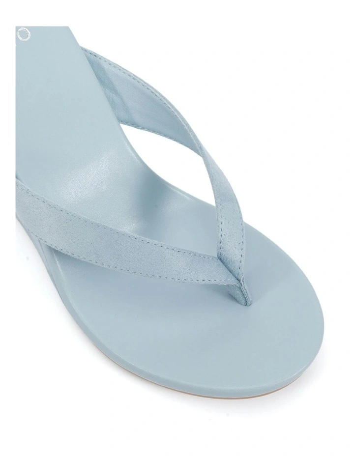 Baci Thong Wedges in Blue image 5