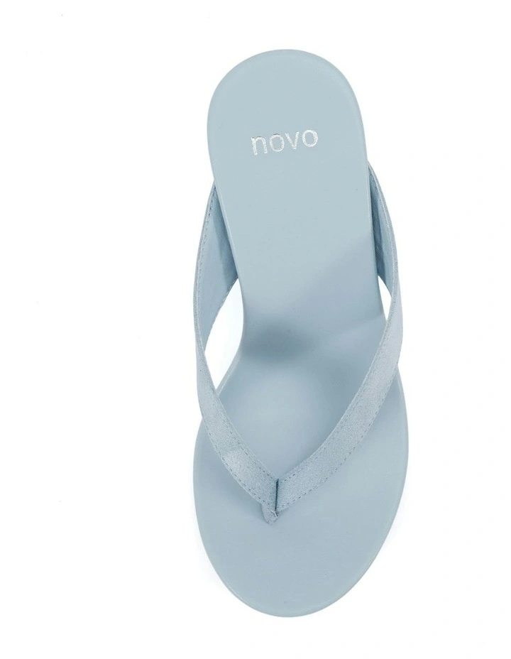 Baci Thong Wedges in Blue image 6