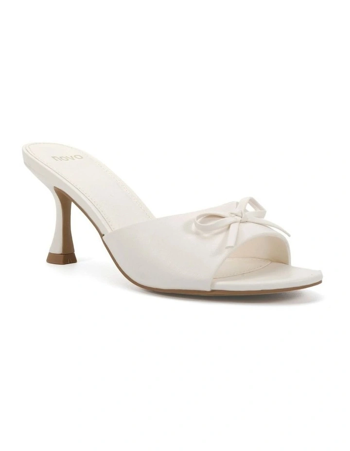 Fia Mule Heels in White image 2