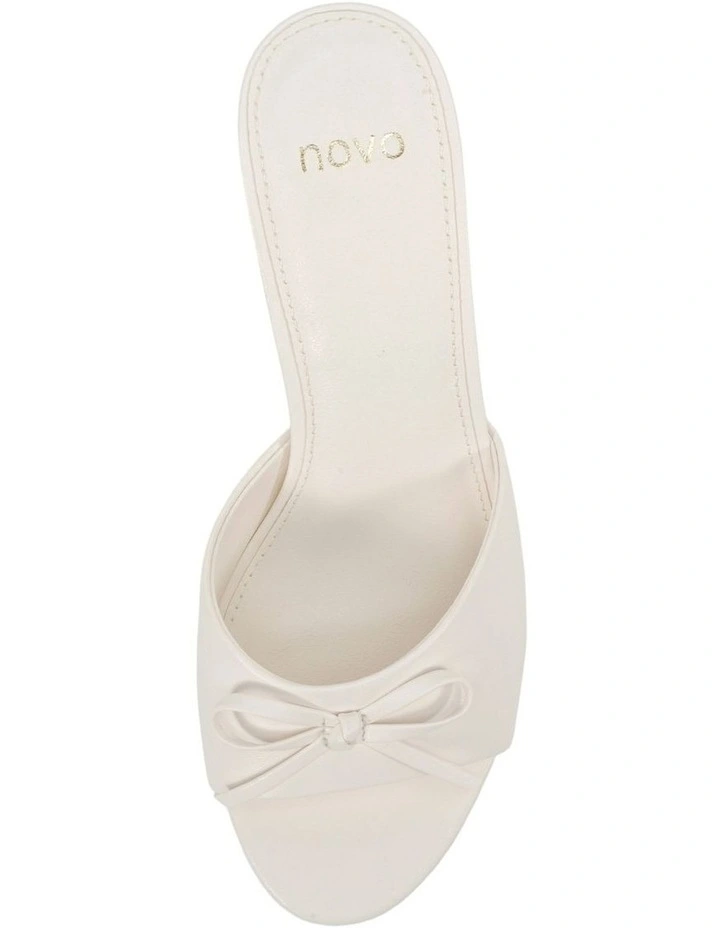Fia Mule Heels in White image 5
