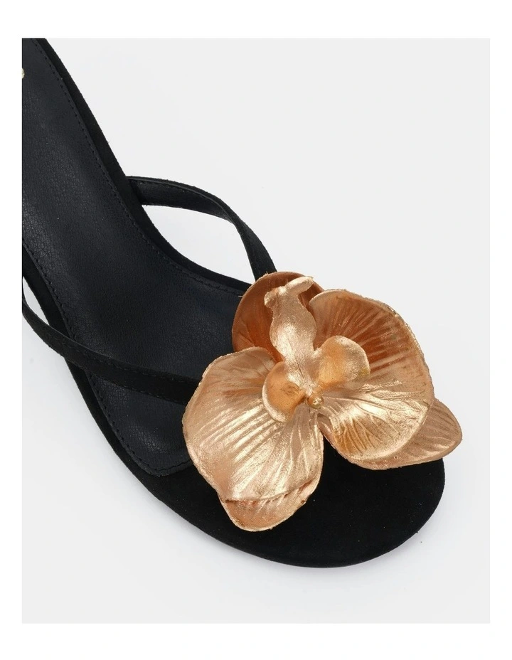 Lovesick Open Toe Heels in Black Suede image 4