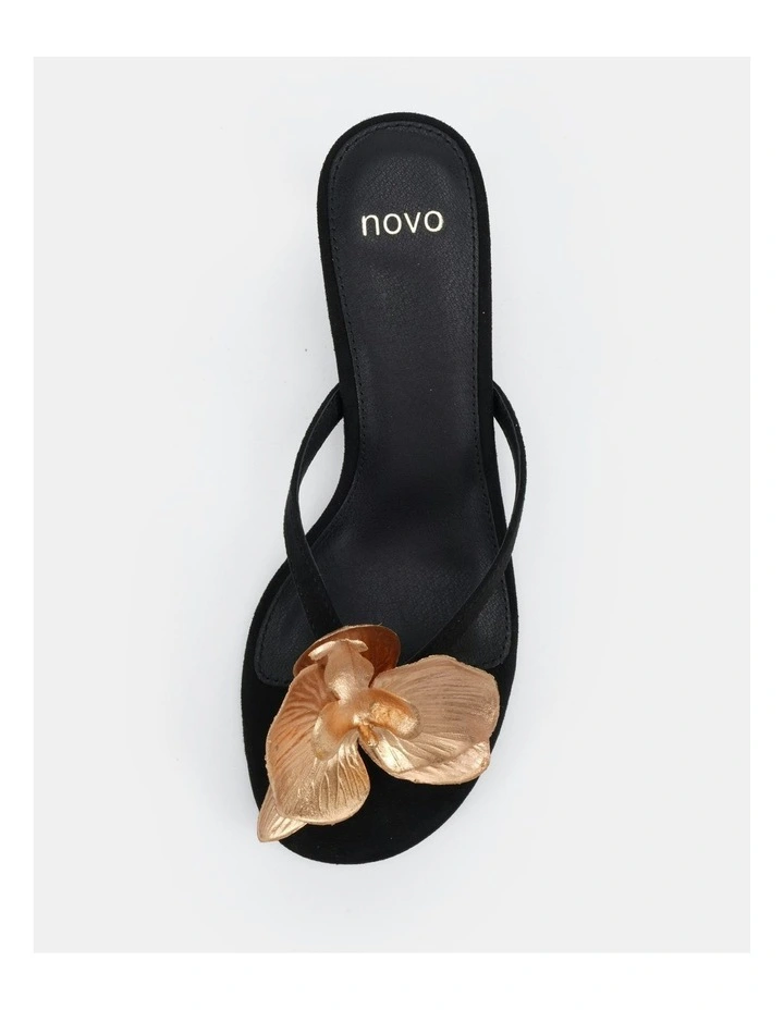 Lovesick Open Toe Heels in Black Suede image 5