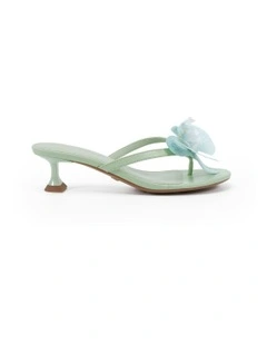Lovesick Open Toe Heels in Matcha