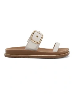Samir Slides Sandals in White