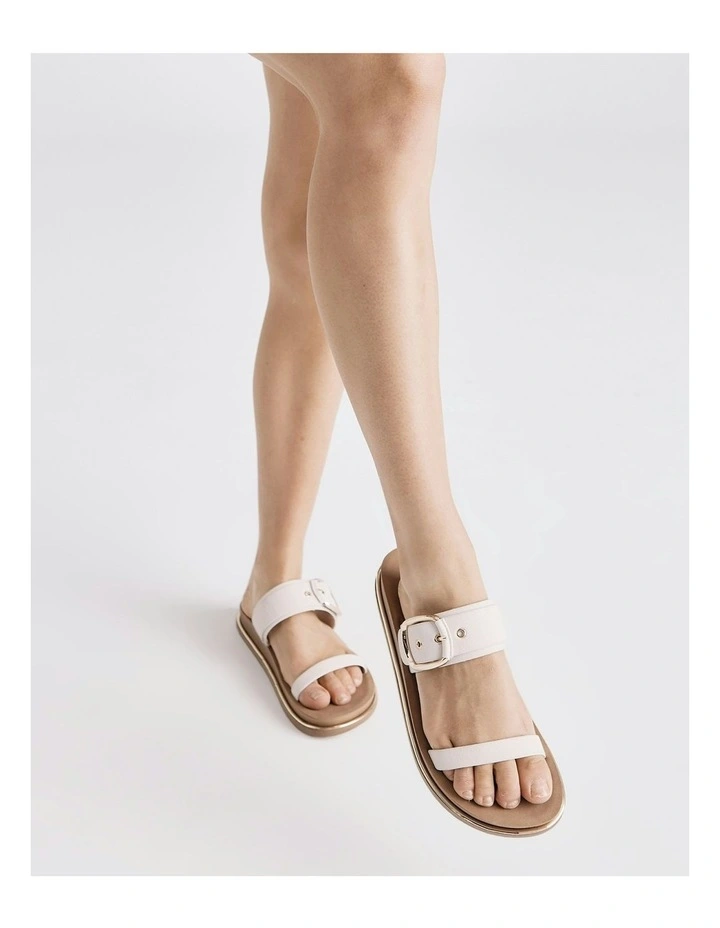 Samir Slides Sandals in White image 3