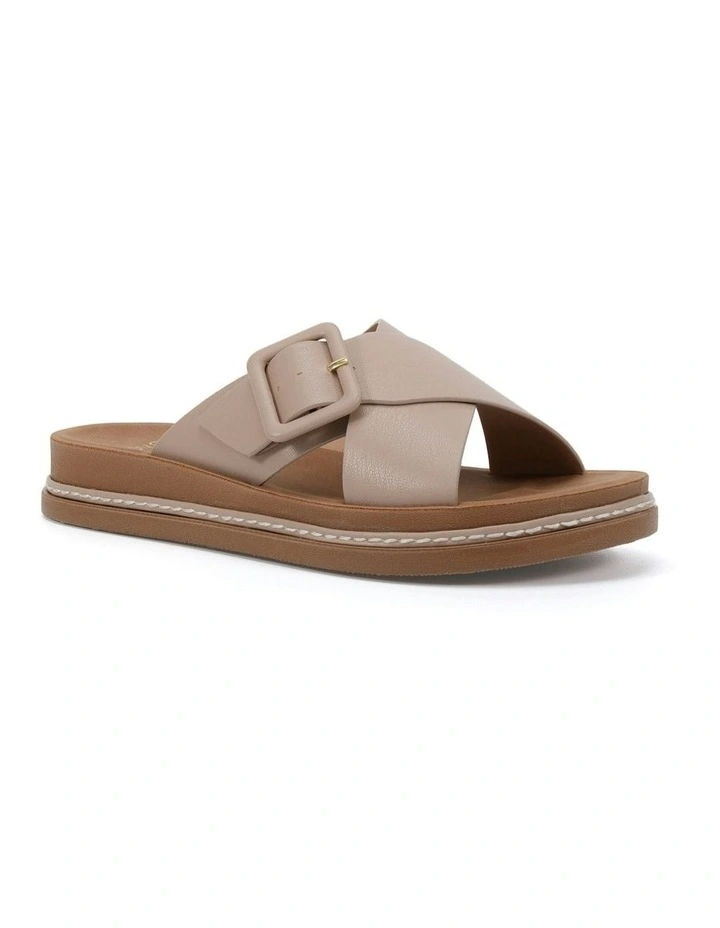 Steton Slides Sandals in Almond image 2