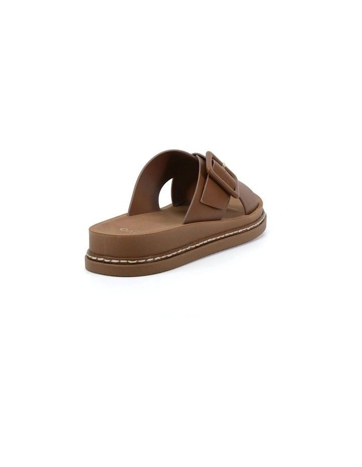 Steton Slides Sandals in Tan image 3
