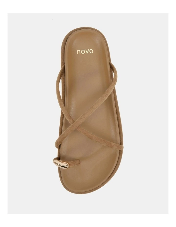 Raddix Strappy Sandals in Biscoff image 5