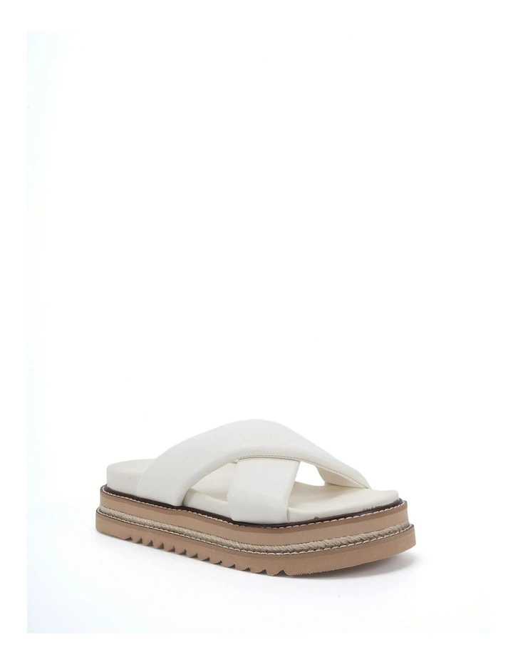 Selene Flatform Slides in White image 4