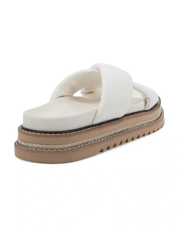 Selene Flatform Slides in White image 5