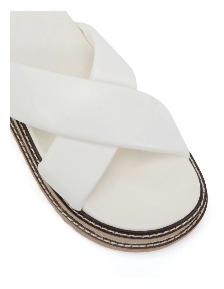 Selene Flatform Slides in White image 6
