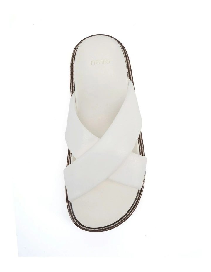 Selene Flatform Slides in White image 7