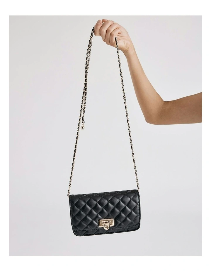 Alexie Crossbody Bag in Black image 2