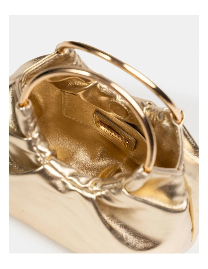 Amori Top Handle Bag in Gold image 3