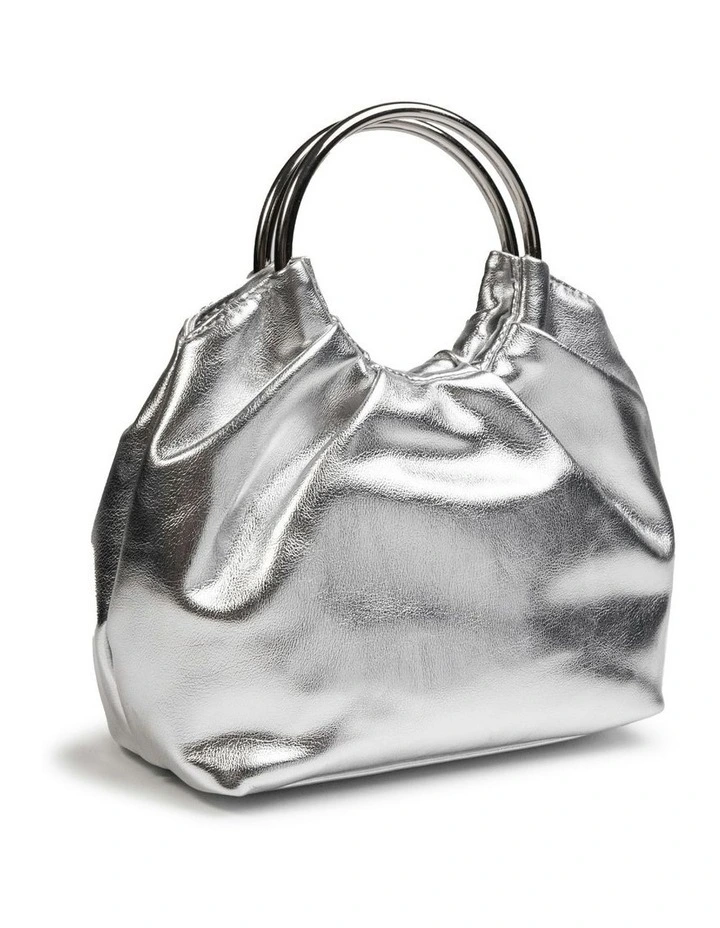 Amori Top Handle Bag in Silver image 1