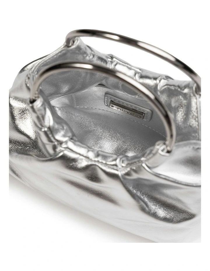 Amori Top Handle Bag in Silver image 3