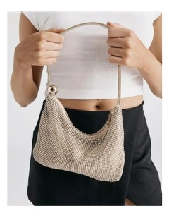 Auralias Top Handle Bag in Gold