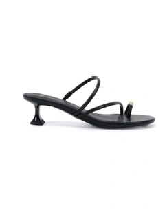 Unite Open Toe Heels in Black